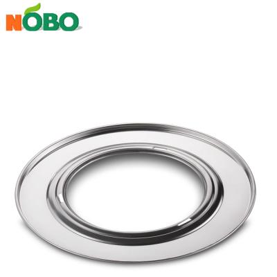 China Durable Hot Selling 10 Inch Stainless Steel Metal Steaming Ring Adapter For Bamboo Steamer for sale