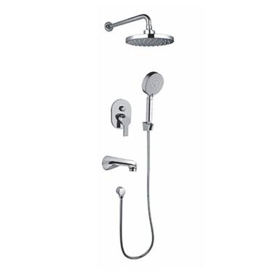 China Hotel specific 3 way without sliding bar TB-62075-Tengbo concealed shower set for sale