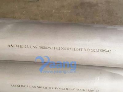 China ASTM B423 UNS N08825 Seamless Pipe for sale