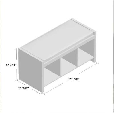 China New style modern elegant minimalist bench apricot leisure home design shoe cabinet for sale