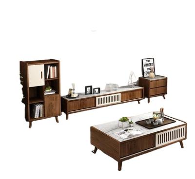 China Modern mordern design fashion a full set tv cabinet tv stand retractable tv cabinet tea table coffee table for sale