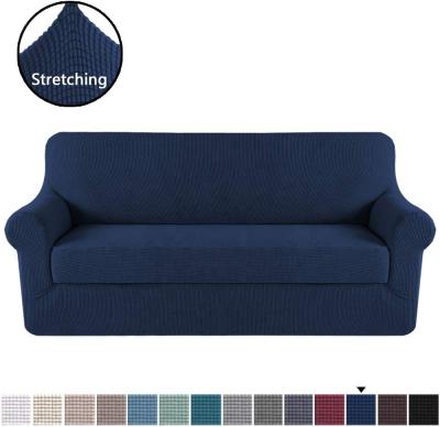 China 2-Piece Sofa Slipcovers Spandex Fit Stretch Couch Modern Cushion Cover Washable Furniture Protector for sale