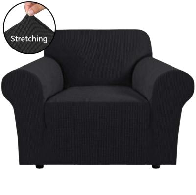 China Modern Jacquard Knitting Stretch Fabric Chair Sofa Slipcover Armchair Sofa Cover One Seat Sofa Protector High Spandex for sale