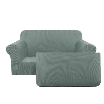 China Modern Jacquard Sofa Cover For Loveseat With Individual Cushion Cover 2 Piece Sofa Slipcover for sale