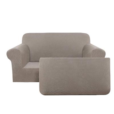 China High Stretch Modern Couch Cover Super Soft 2 Seat Sofa Cover 2-Piece Fabric Couch Cover for sale