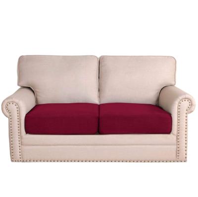 China Jacquard 2 Piece Loveseat Sofa Cushion Covers Luxury Jacquard Cushion Covers Slip Cover For Sofa Cushion for sale