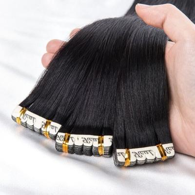 China Straight 100% Unprocessed Virgin Indian Hair For Tapes #60 Hair Extensions for sale