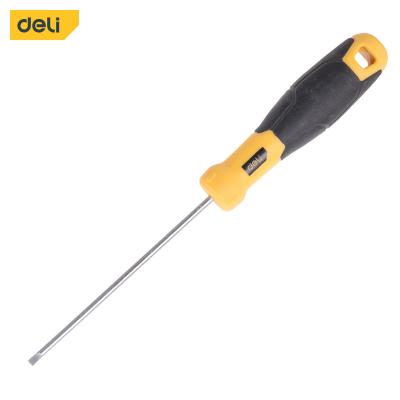 China EDL6331001 Plastic Grocery Tools Pvc Magnetic Handle Cheap Slotted Screwdriver 3x100mm for sale