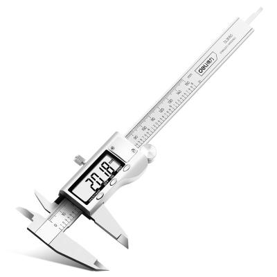 China Professional Deli Zinc Alloy Tools Digital Caliper With LCD Screen Max 300mm Extended Measuring Range for sale