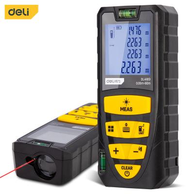 China ABS Deli EDL4169 Multi-measuring Tools 60m Laser Distance Measure 40m Laser Distance Measuring Tools for sale