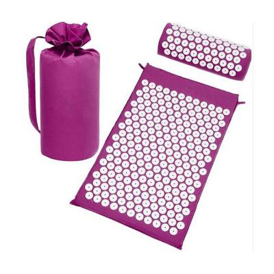 China Fit Training massage mat Acupuncture Shakti yoga acupressure mat and pillow set for sale