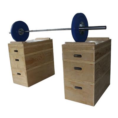 China Good Price Fitted Training Gym Equipment Weightlifting Shake Boxes Wooden Shake Blocks for sale