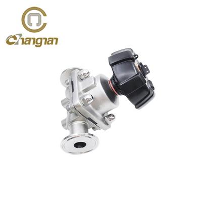 China General DN20 DIN SS316L PTFE Medical Standard Pharmaceutical Sanitary Diaphragm Valve for sale