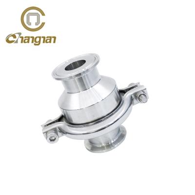 China General straight flange ss304 check valve for beverage and food industry for sale