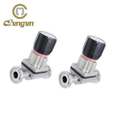 China 316 Manual Stainless Steel General Milk Dairy Sanitary Small Size Diaphragm Valve for sale