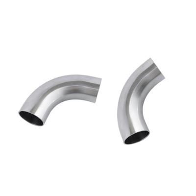 China For Dairy 3A DIN SMS Standard Weld 90 Degree 4 Inch Stainless Steel Elbow Price for sale