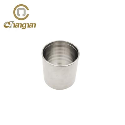 China SS304 or SS316L Customized Sanitary 4 Inch 316L Stainless Steel Pipe Fitting Pipe Leg Ferrule for sale