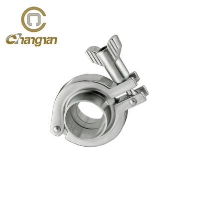 China For Food Industry 304 316L SS Flange Sanitary Pipe Single Pin Flange With Flange Ferrule for sale