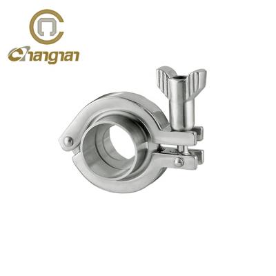 China For Sanitary 2 Bar Pipe Accessories Single Pin Food Industry Stainless Steel Heavy Duty Flange for sale