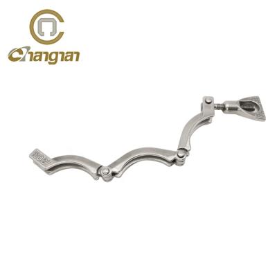 China For Food Industry Tube Fittings 304 Three Pieces Pipe Clamp Sanitary Stainless Steel Tri Clamp for sale