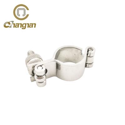 China food & Beverage Factory Sanitary Wholesale 304 Stainless Steel Pipe Hanger Tube Light Supporter for sale