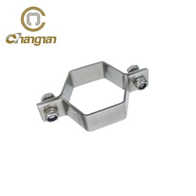 China food & Beverage Plant Sanitary Stainless Steel DIN Mount 304 Tube Rack For Pipe Fittings for sale