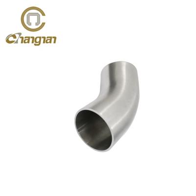 China Used For Sanitary Pipe Connections SMS DIN 3A 304 316L Stainless Steel 316L 45 Degree Butt Weld Elbow for sale