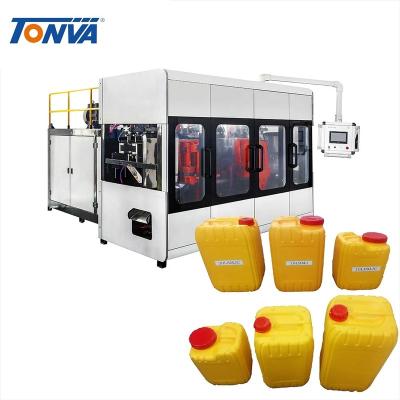 China 20L plastic jerry can bottle blowing machine price with handle production fully automatic stackable palm oil bottle making for sale