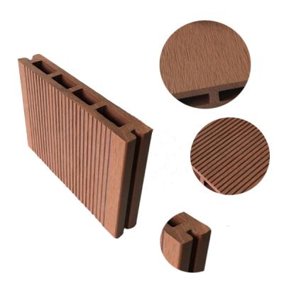 China Modern eco-friendly waterproof wooden wpc plastic composite decking for sale