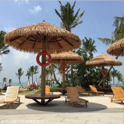 China Tropical HDPE Artificial Synthetic Bamboo Umbrella Thatch for sale