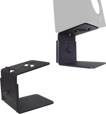 China Hook Type Installation Metal Aluminum Desktop Speaker Stands Rack Process Bending for sale