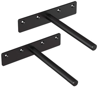 China 6-Inch Metal Steel Bracket Heavy-Duty Floating Shelf Bracket for White Floating Shelf for sale