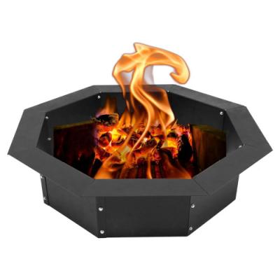 China Heavy Duty Steel DIY Campfire Fire Pit Insert Ring Liner Octagon 38