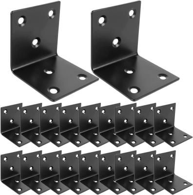 China DIY L Shelf Brackets Fireplace Mantel Brackets Heavy Duty Black Large Corner Bracket for sale