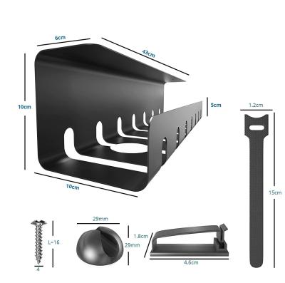 China Functional Design Powder Coating Cable Duct Tray for Under Desk/Table Cable Management for sale