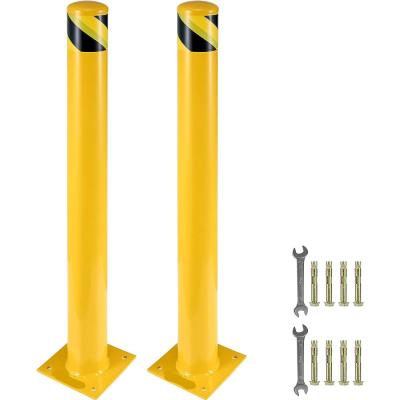 China 4.5 Inch Diameter Steel Pipe Safety Bollard 48 Inch Height Bollard Post for sale