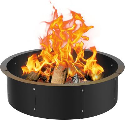 China 40 Inch High Carbon Steel Fire Pit Ring Insert for DIY Outdoor Wood Burning in Garden for sale