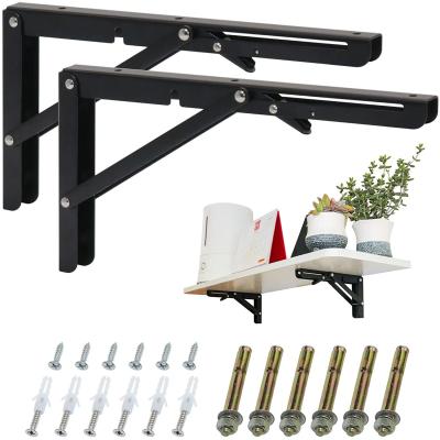 China Stainless steel folding l shaped shelf brackets triangle support for DIY projects for sale