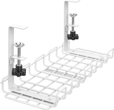 China 0.85kg Carbon Steel OEM Office Cable Management Tray for Under Desk Wire Organization for sale