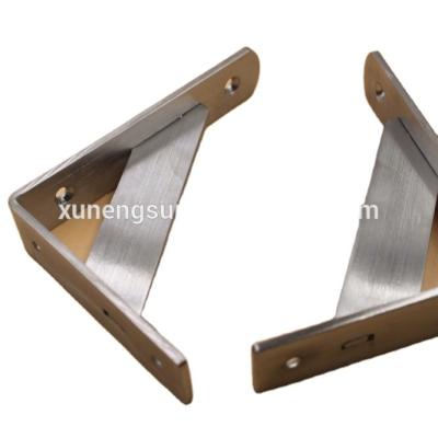 China Structure Triangle Bracket Stainless Steel Slotted Corner Cabinet Hanging Bracket for sale