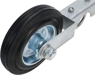 China Carbon Steel Swivel Mount Rolling Gate Wheel for Sustainable Rubber Sliding Gates for sale