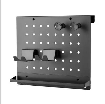 China Perfect Standing Desk Cable Management Rack with Functional Metal Pegboard and Storage for sale