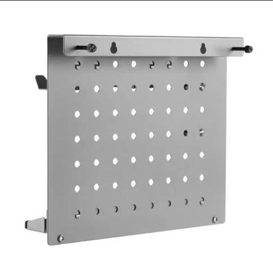 China Carbon Steel Metal Pegboard Wall Mount Storage Shelf with Gaming Handle Holder 40cm for sale