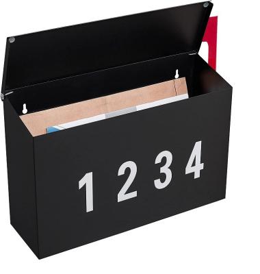 China Home Mailbox Large Mailbox, Mailbox for Outside, Matte Black Post Box for sale