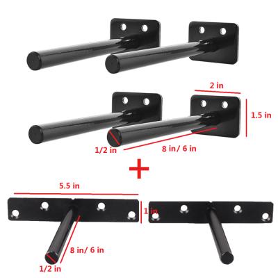 China Sturdy and Durable Metal Support Steel Side Mount Slatwall Shelf Bracket for Shelves for sale