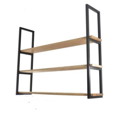 China Solid Wood Ceiling Storage Rack for Contemporary Design Style Bars and Restaurants for sale