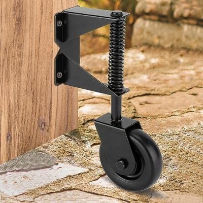 China Spring Loaded Gate Caster Wheel Heavy Duty Gate Wheel Gate Fence Support or Wooden Gate for sale