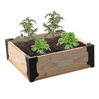 China Standard Offered Customized Raised Garden Plant Bed with 4 Pcs Metal Corner Brackets for sale