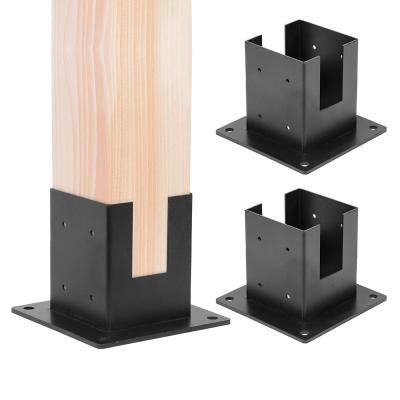 China Easy Installation Wood Fence Post Base Brackets for Handrail Railing and Deck Porch for sale