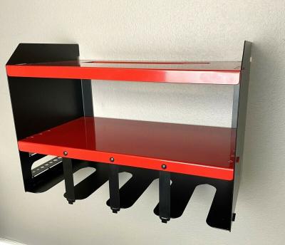 China Power Tool Storage Box Easy to Install Metal Cordless Drill Storage Tool Rack with Magnetic Rod for sale